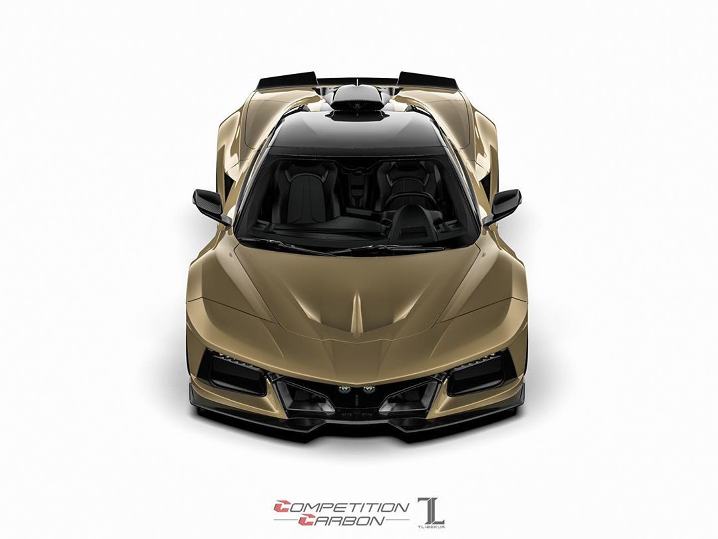 Chevy Corvette C8RR body kit from Competition Carbon looks wild