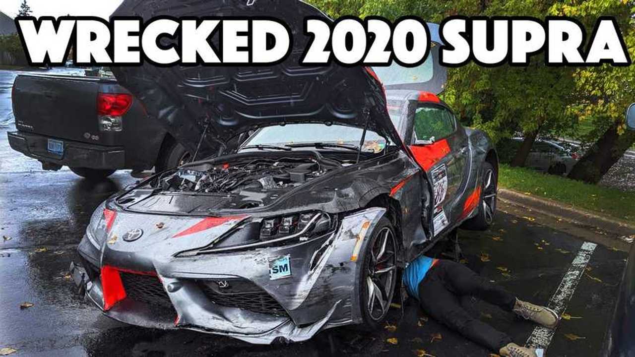 Take a closer look at the First Crashed 2020 Toyota Supra