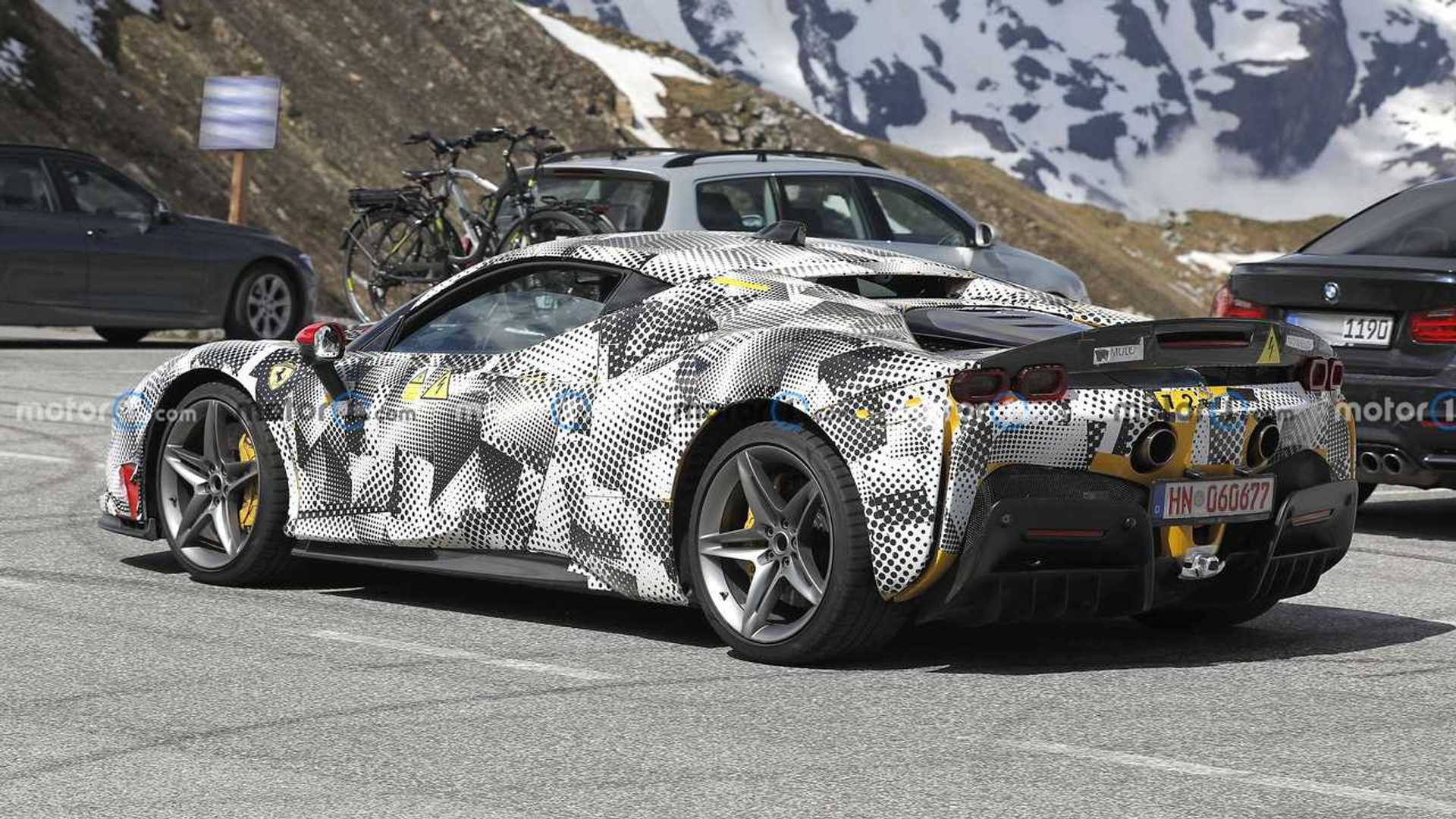 Ferrari SF90 VS Spied Hidden Aero Upgrades in The Mountains