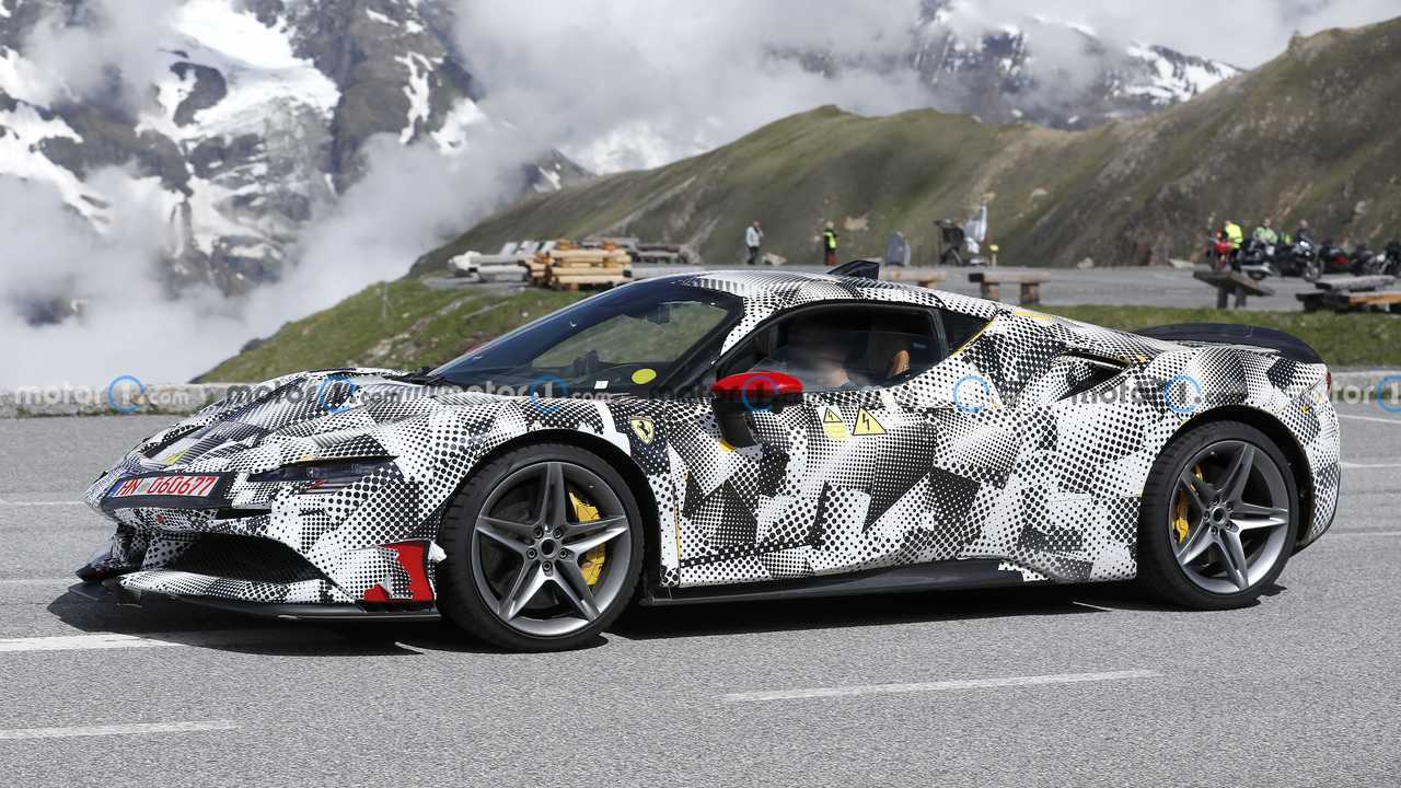 Ferrari SF90 VS Spied Hidden Aero Upgrades in The Mountains