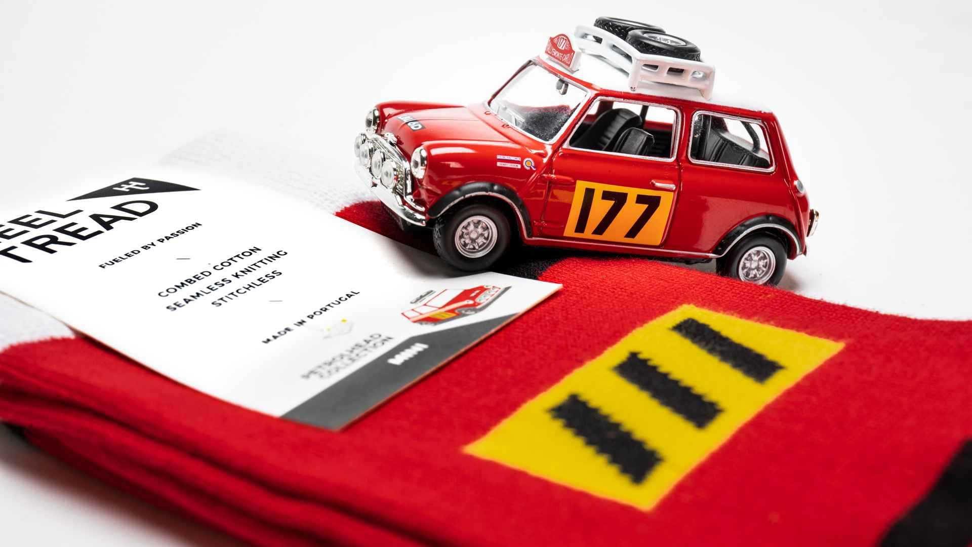 These cool socks with auto-themed designs will warm your feet and heart