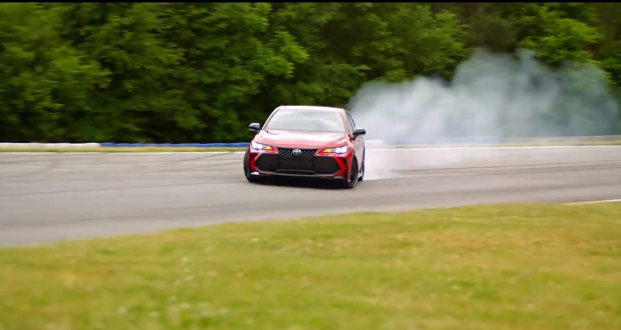 Pro Drifter Ken Gushi gets sideways in a Toyota Avalon TRD