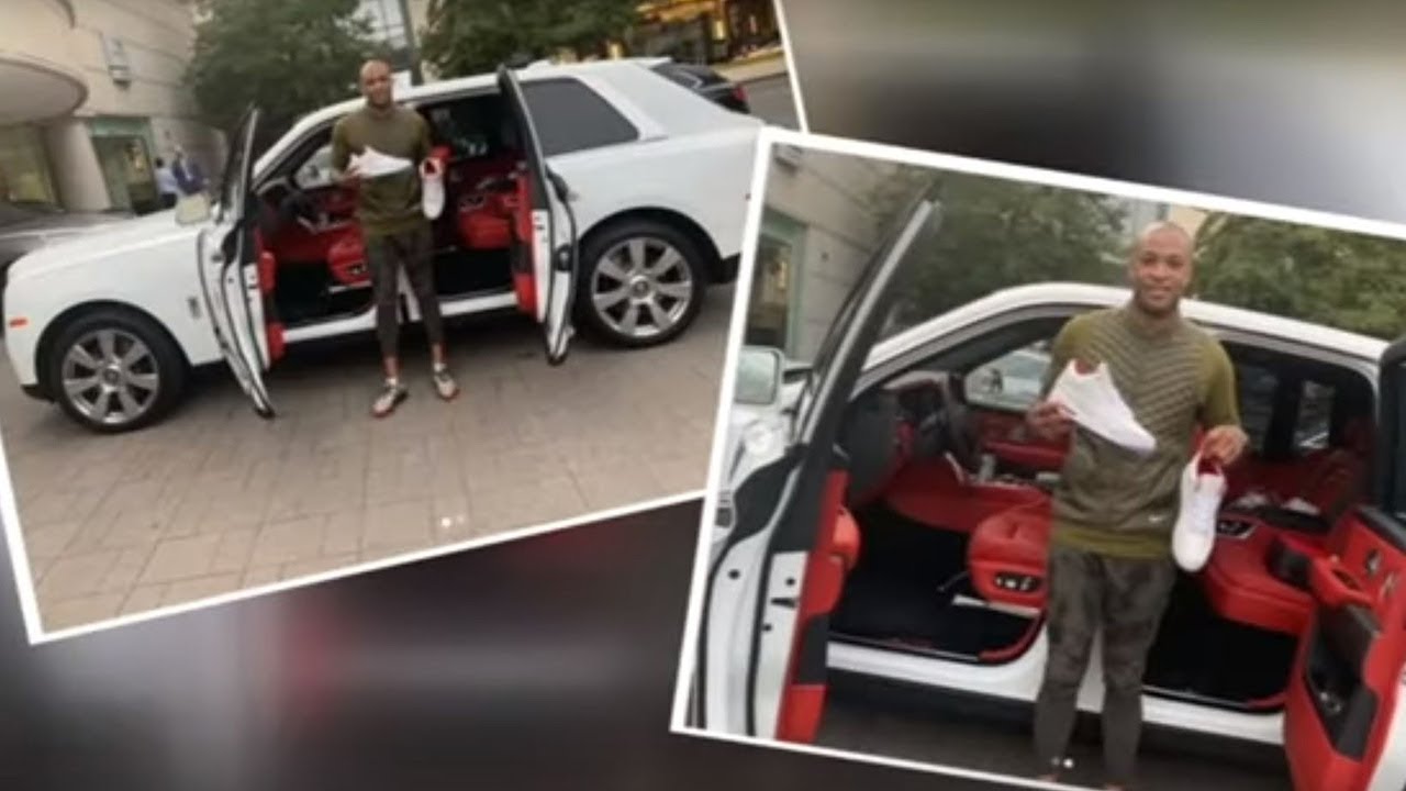 Basketball star gets shoes to match his Rolls-Royce Cullinan