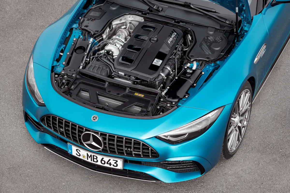 Mercedes-AMG SL43 Launches with a Turbo Four-Cylinder Using F1 Technology