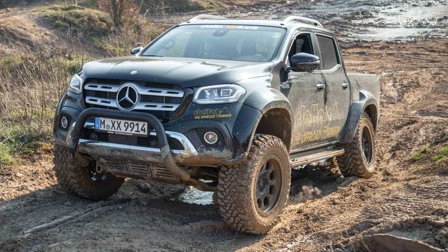 Widened, lifted Mercedes X-Class doesn't mind getting dirty