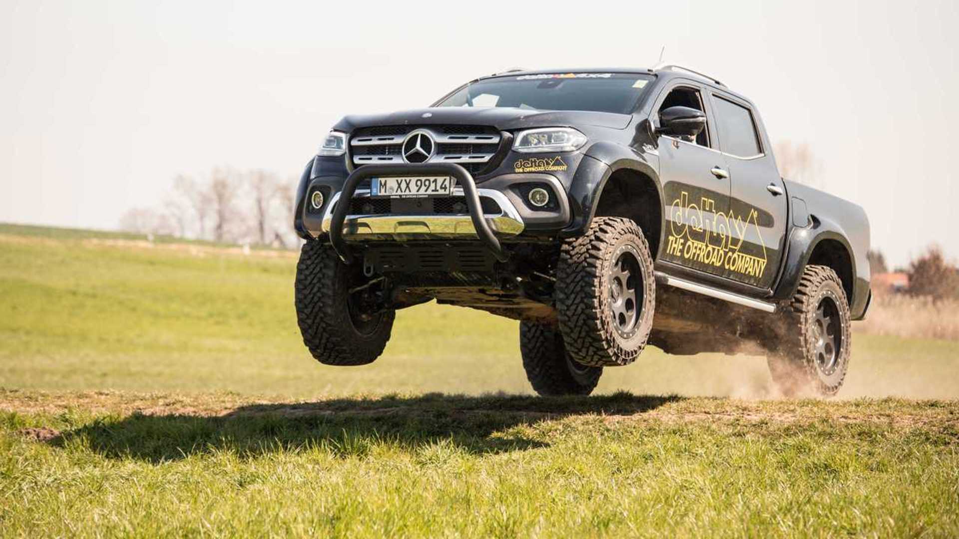 Widened, lifted Mercedes X-Class doesn't mind getting dirty