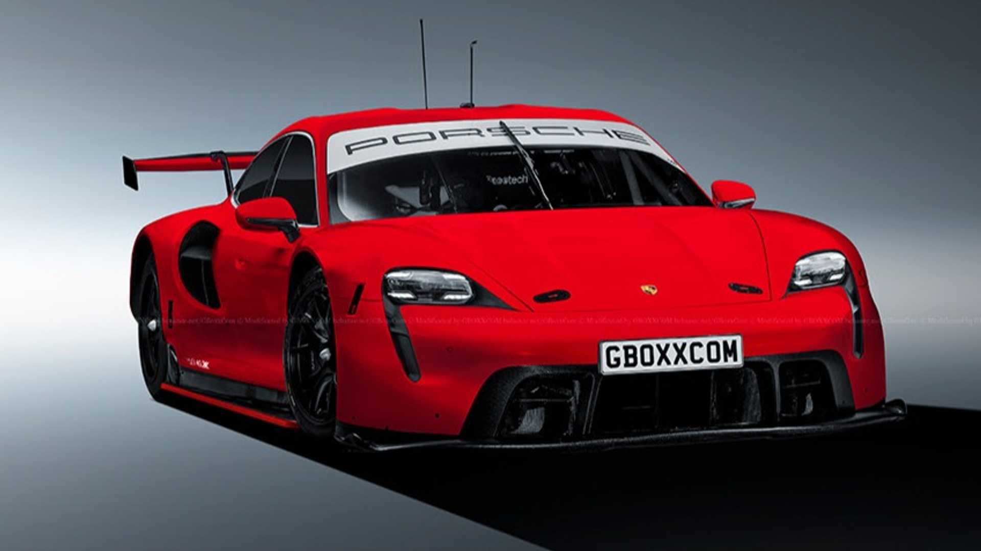 Porsche Taycan RSR Race Car Rendering Looks Electrifying