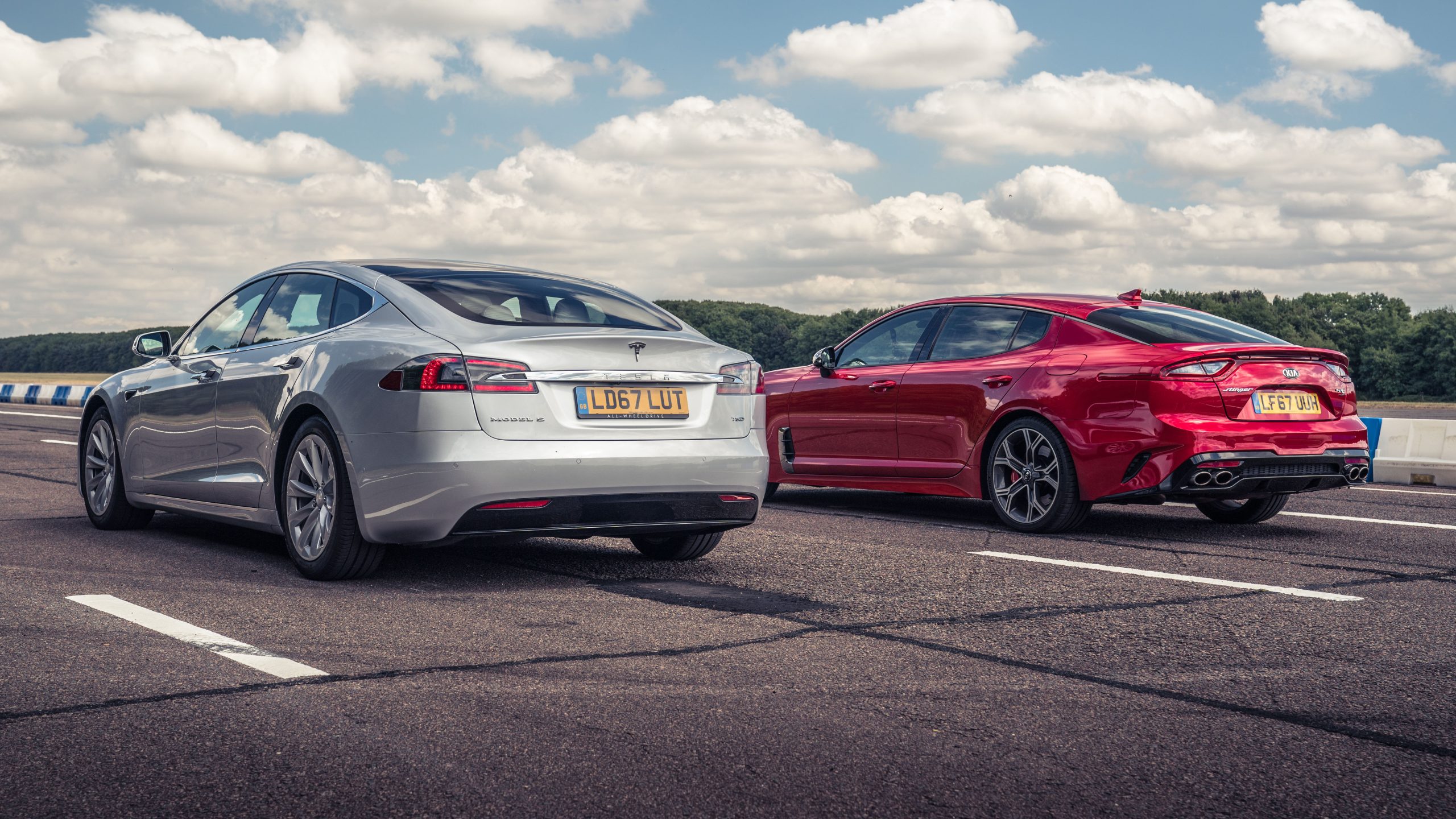 Kia Stinger GT S Takes On Tesla Model S In Top Gear Drag Race