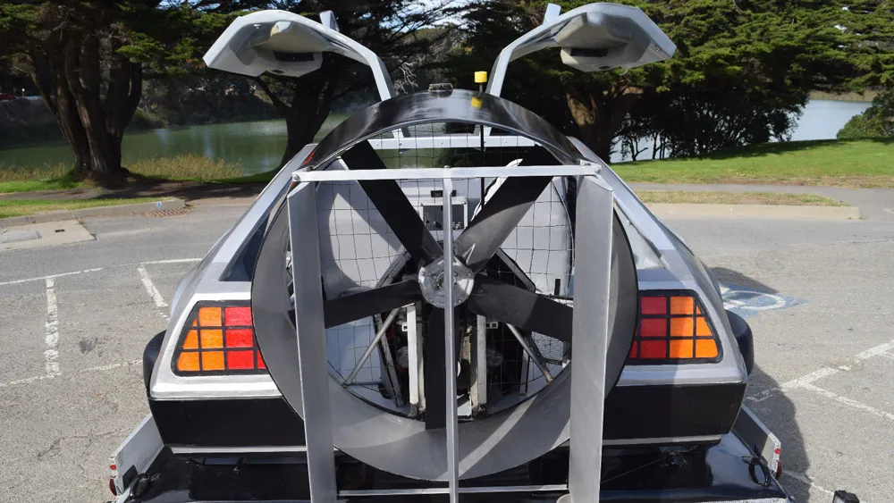 This DeLorean Hovercraft will cost you $45,000