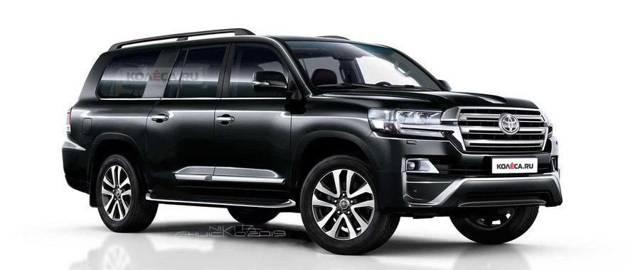 Toyota Land Cruiser Stretches out in Long-Wheelbase rendering