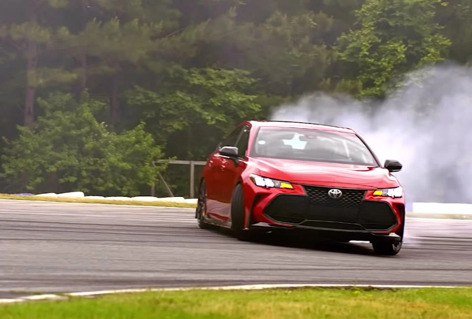 Pro Drifter Ken Gushi gets sideways in a Toyota Avalon TRD