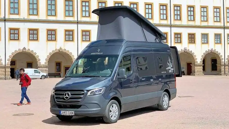 Westfalia James Cook is a Sprinter Camper with Slide-Out Bed