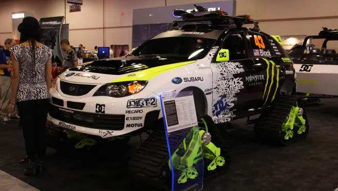 Subaru WRX STI TRAX 400hp Snow Tank at SEMA [Video]