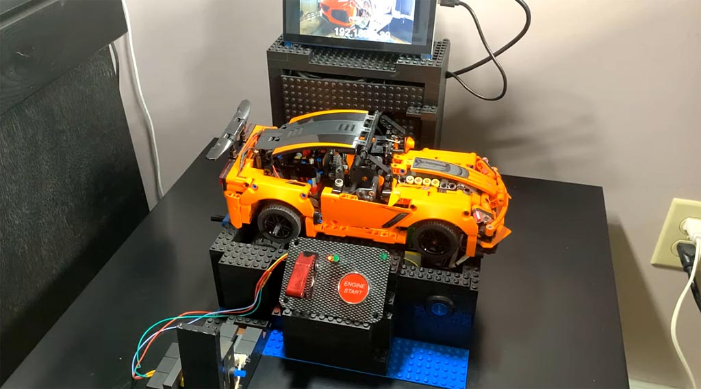 Electric Lego Corvette ZR1 with Manual Gearbox Hits the 'Dyno.