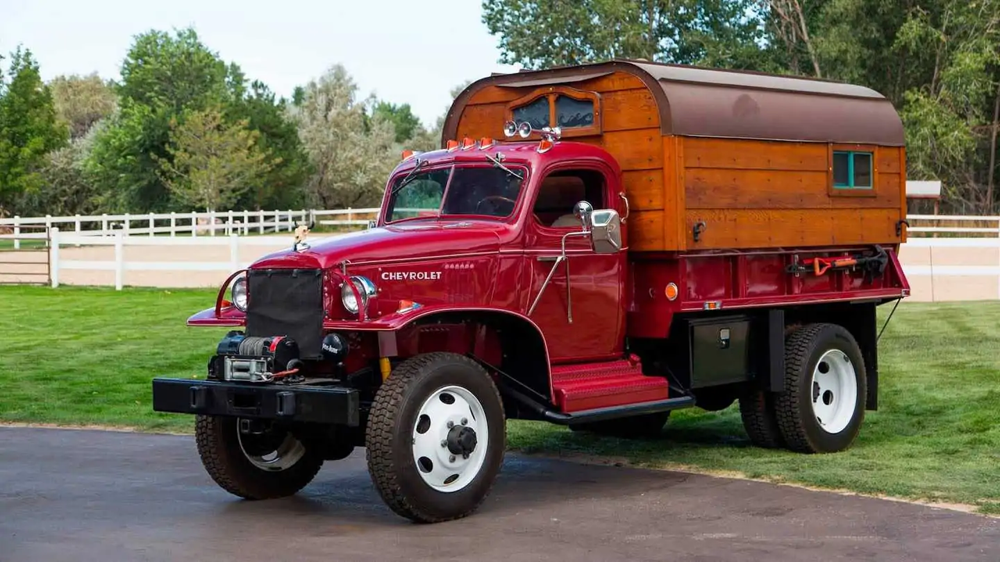 Chevrolet WWII Army Truck Converted into a Camper for Sale