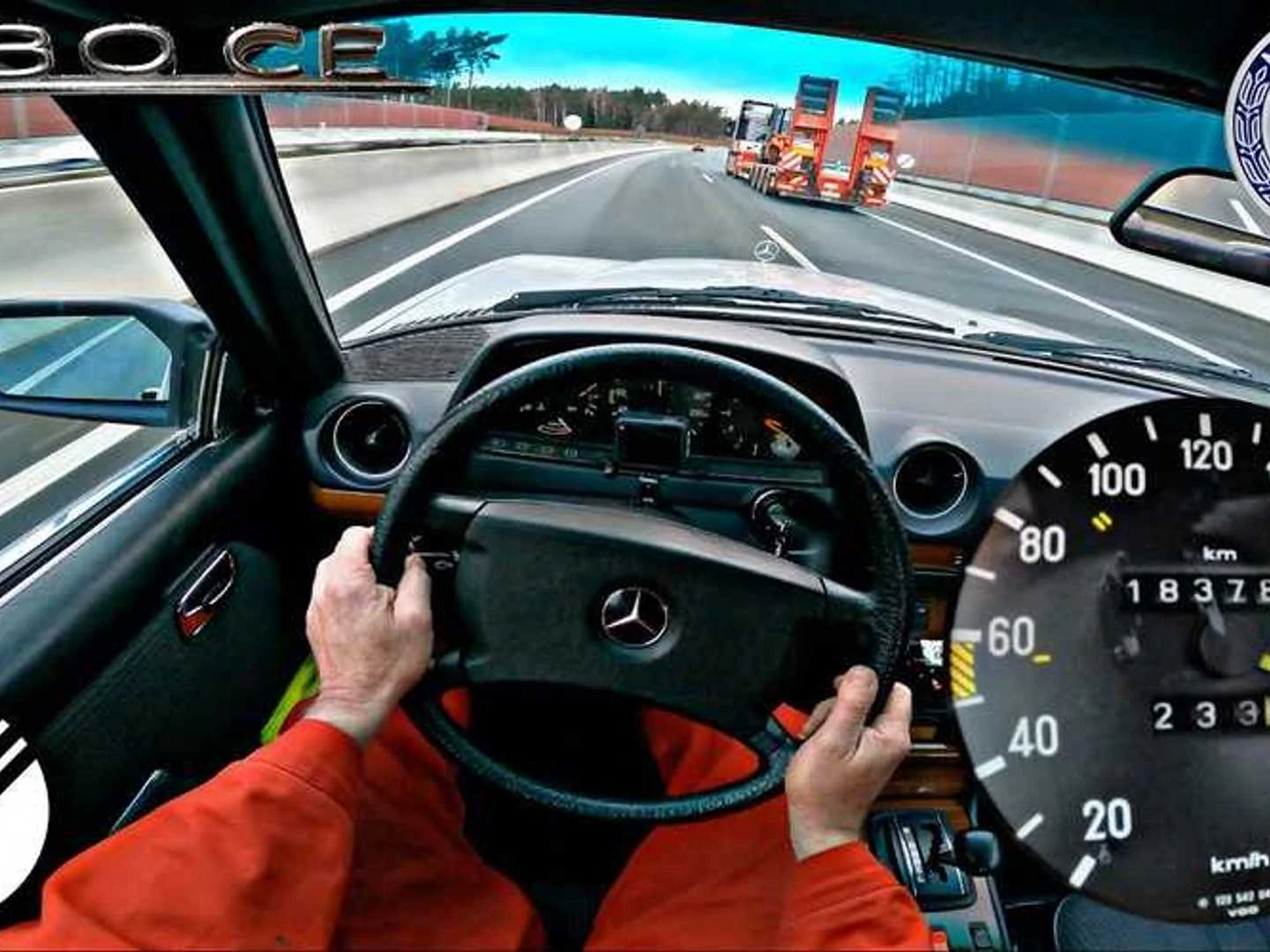 Watch This 36-Year Old Mercedes 280CE Go Flat-Out on The Autobahn