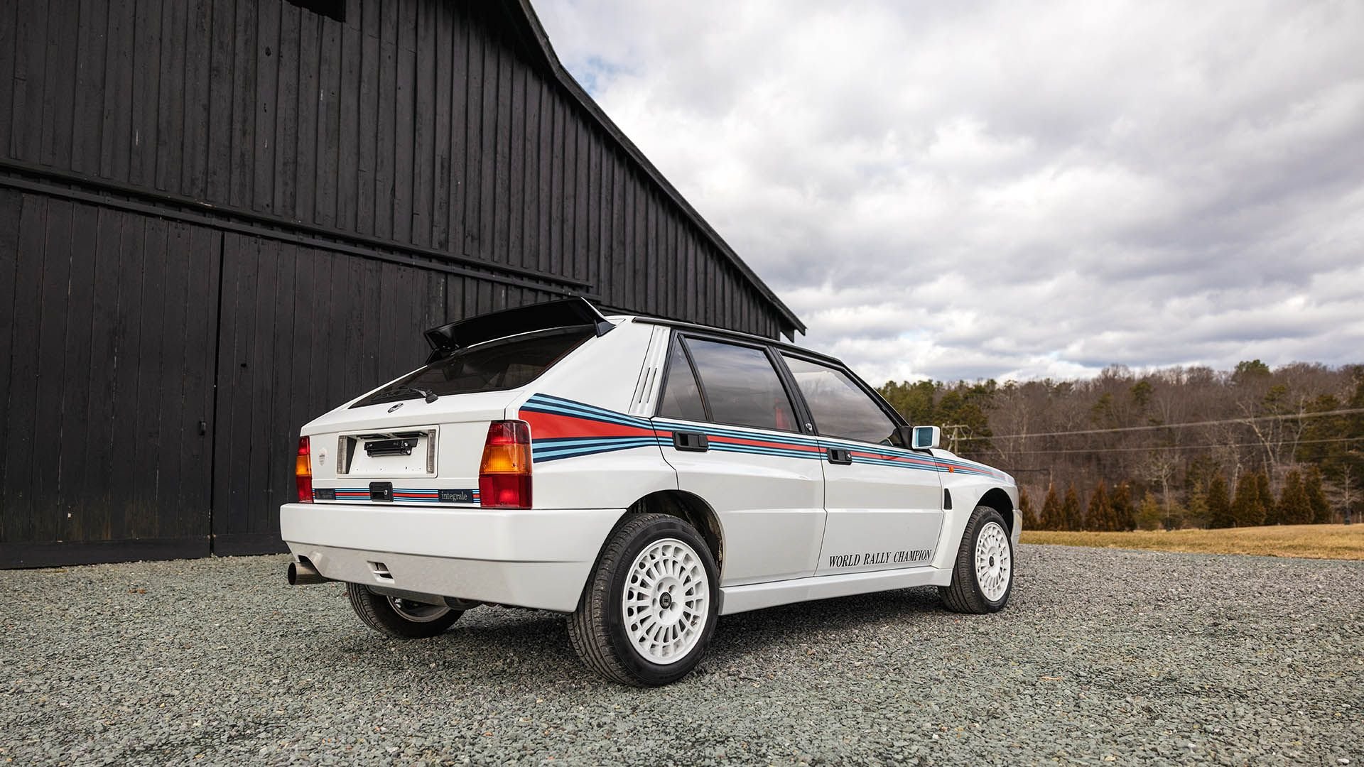 Mint condition Lancia Delta HF Integrale Evoluzione Martini 5 special edition on sale in Norway