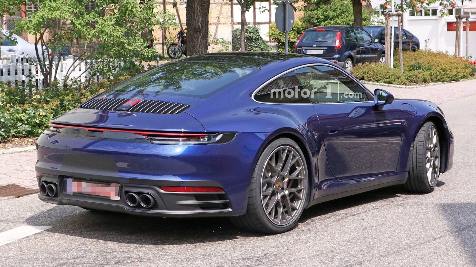 2019 Porsche 911 Caught Uncovered And Looking Beautiful In Blue