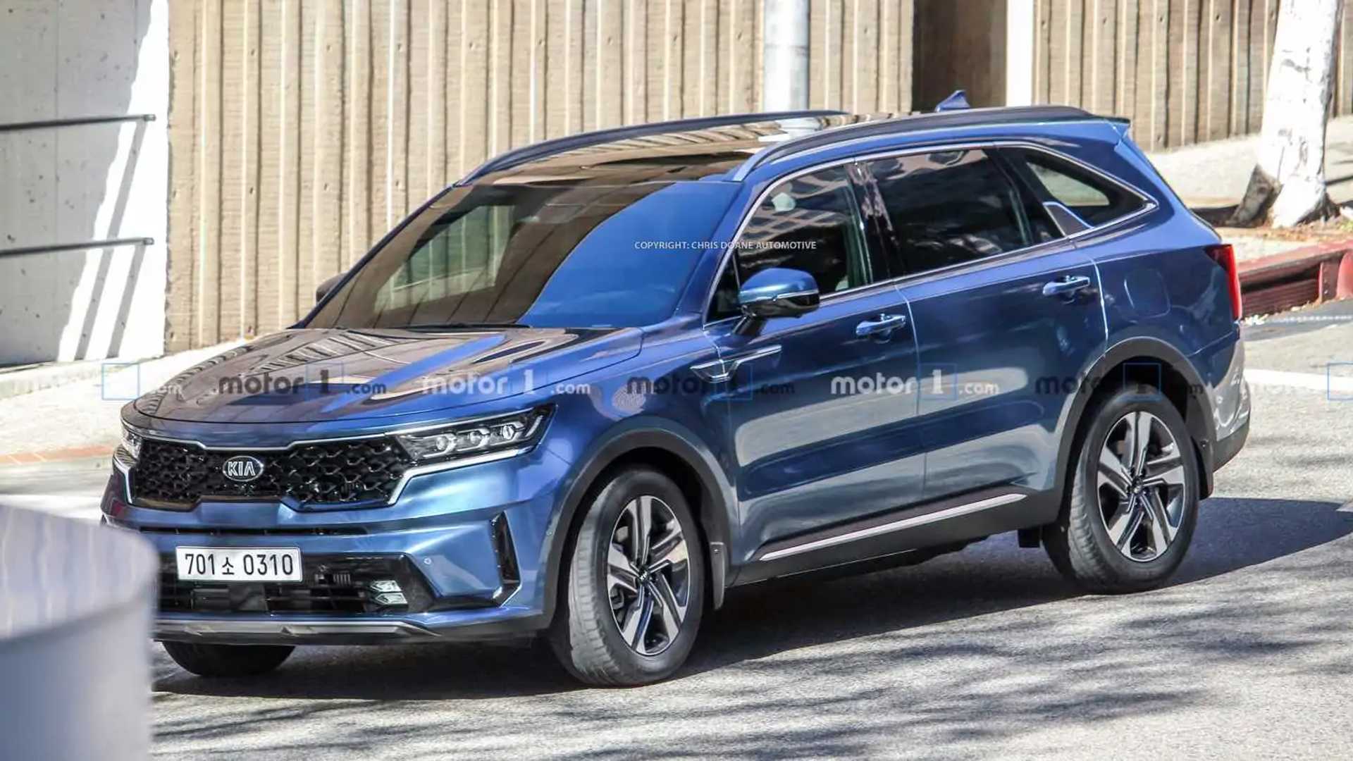 2021 Kia Sorento Reportedly Correctly Rendered after Revealing Spy Photos