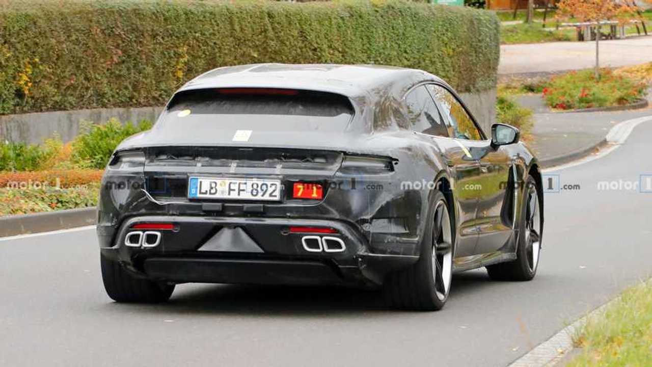 Porsche Taycan Cross Turismo Featured with Fake Exhaust Tips