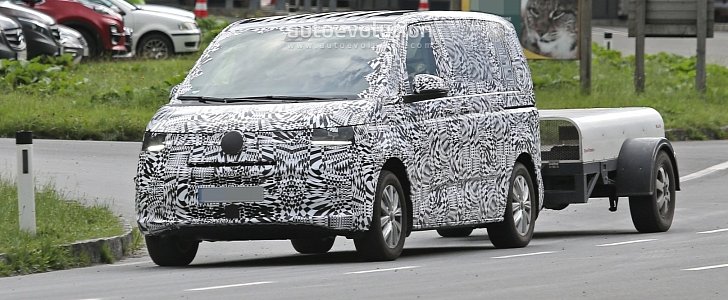 VW Transporter T7 Spied - Here's Your First View