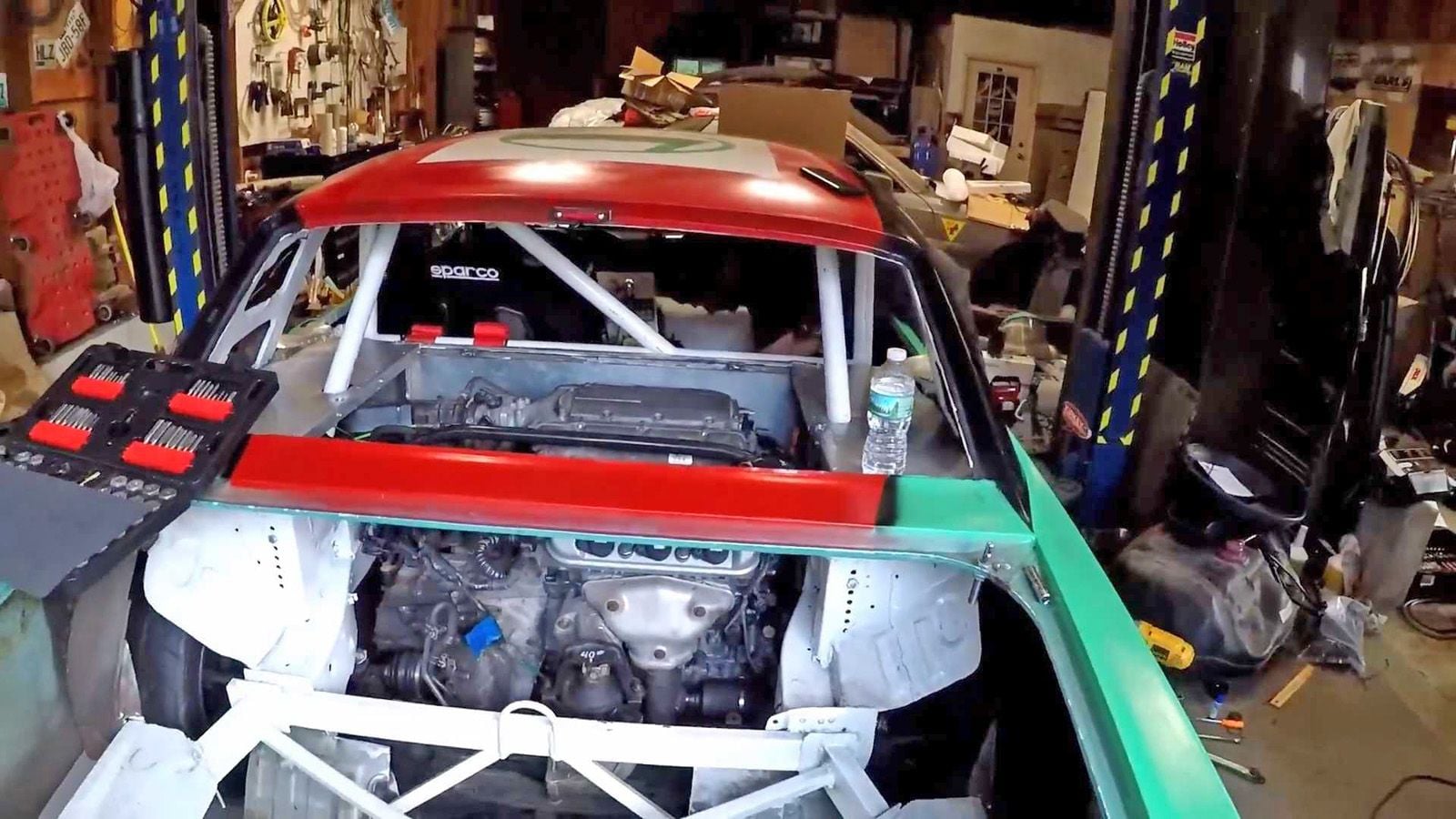 Bonkers Mid-Engined Ford Mustang Racer Has A Honda Odyssey V6 Swap