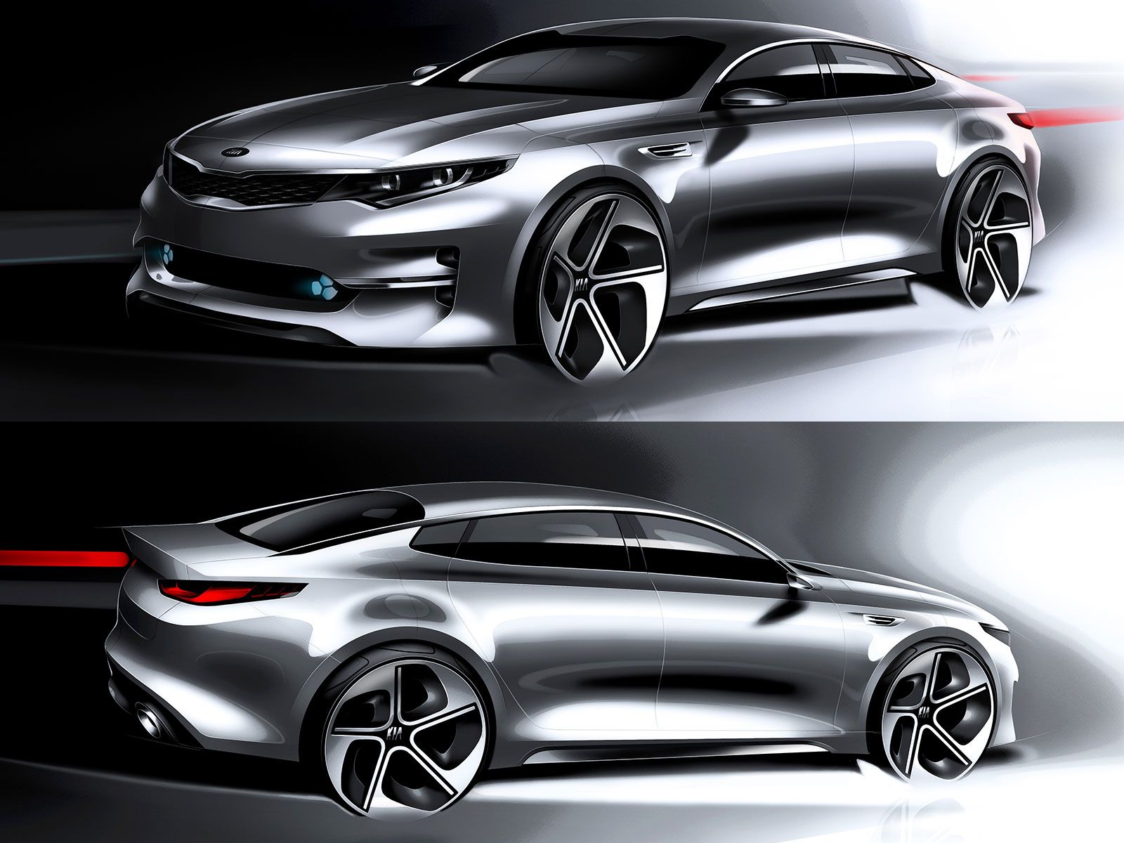 2021 Kia Optima Returns in Dramatic Design Sketches