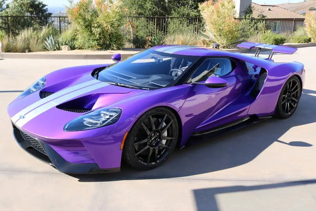 Graham Rahal's New Ford GT Looks Beautiful in Purple