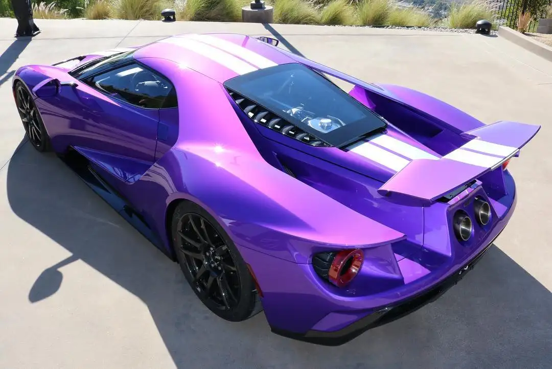 Graham Rahal's New Ford GT Looks Beautiful in Purple