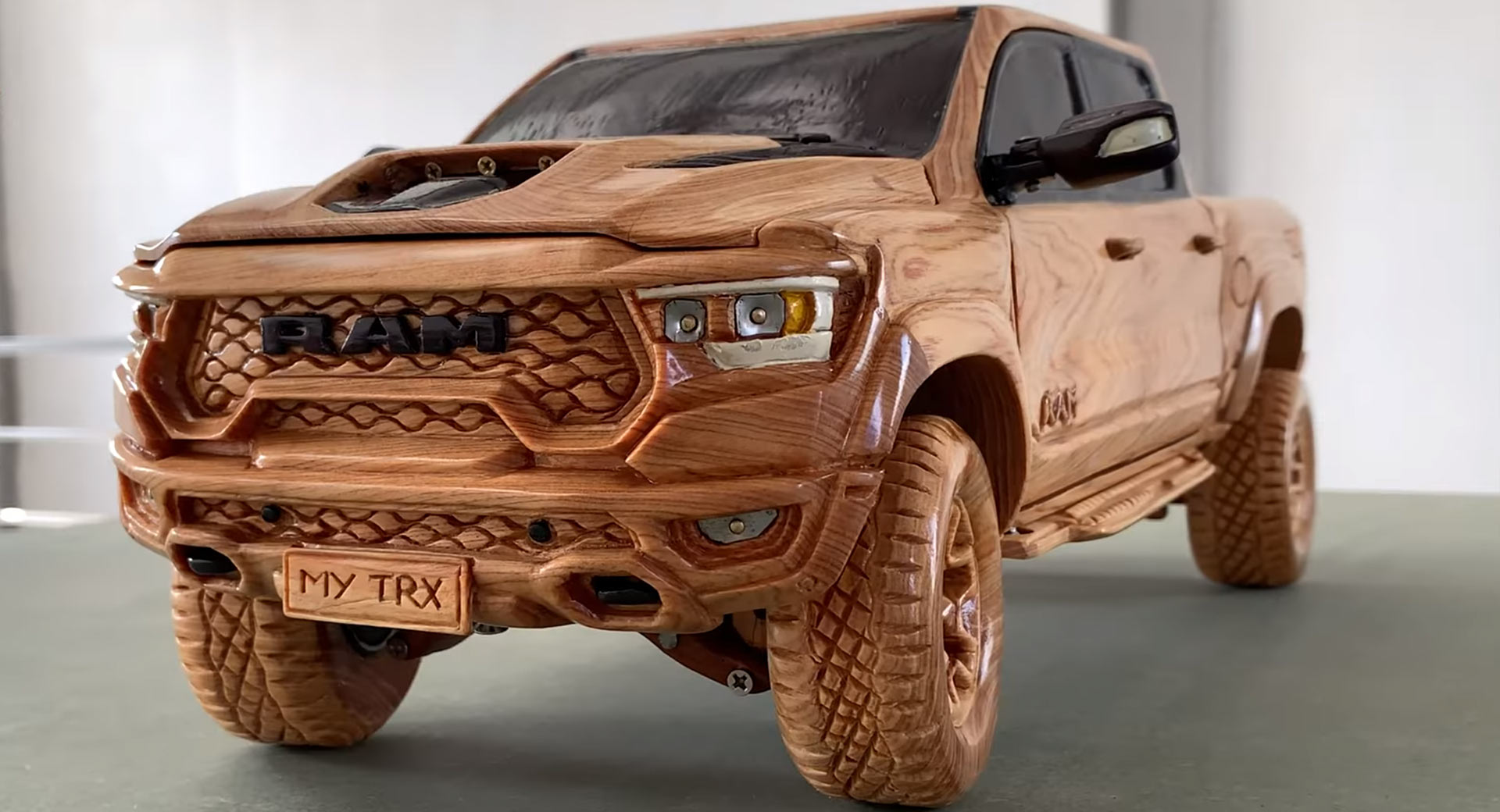 Wooden Ram 1500 TRX Pickup looks as tough as the real one