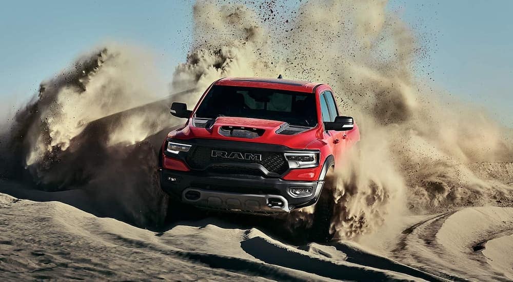 2021 Ram TRX Teaser - The Tough Truck Kicking up Sand