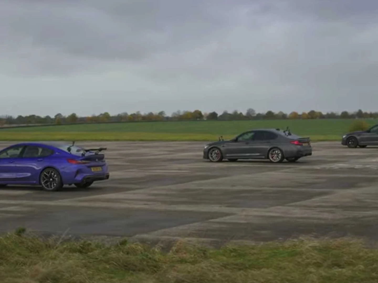 BMW Battle: M8 Comp, M5 Comp, M5 CS Drag Race For Sedan Supremacy