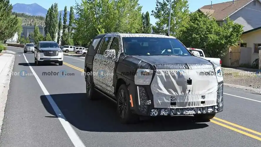 Cadillac Escalade V Spy Video Shows SUV Testing in The Mountains