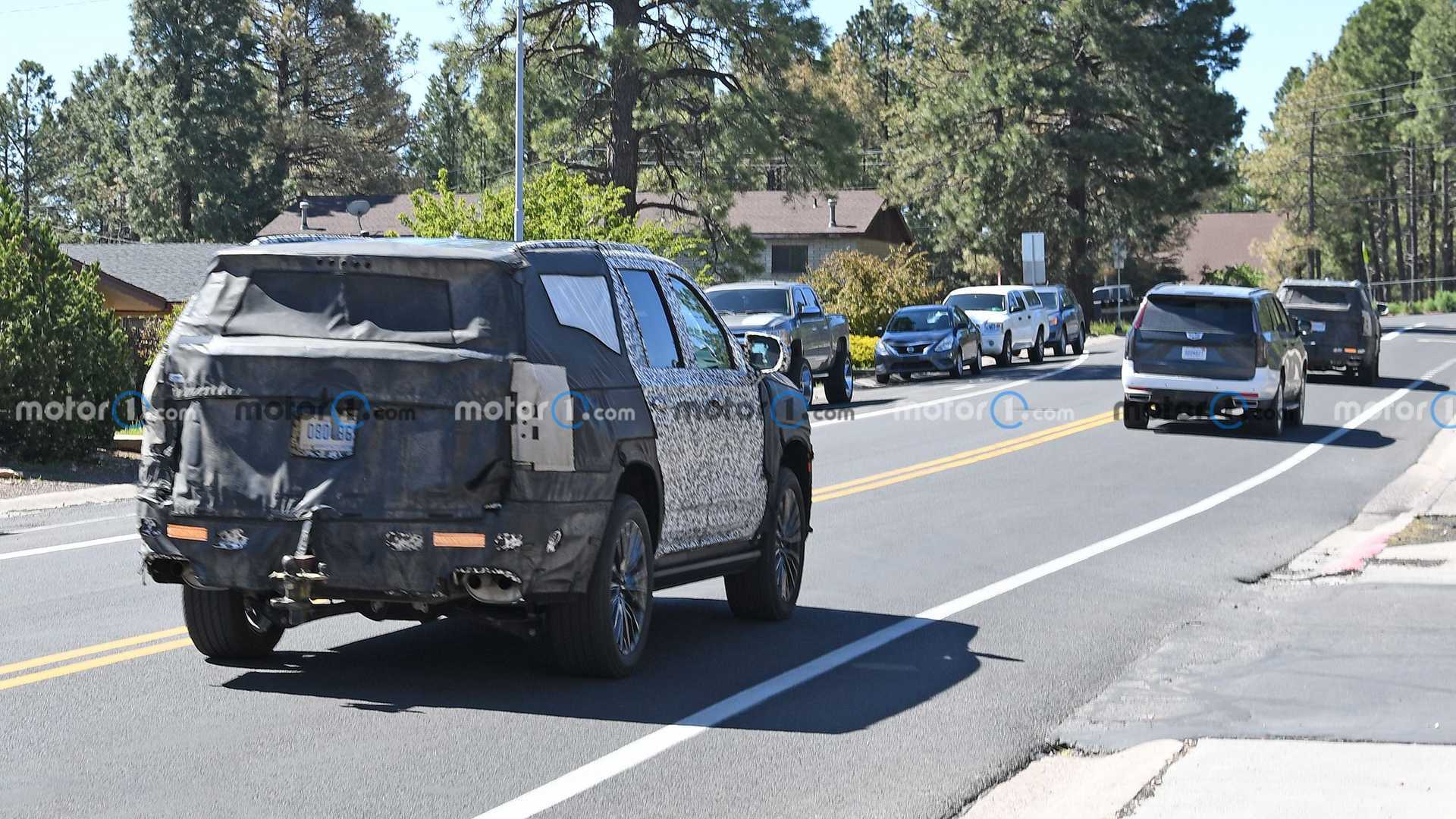 Cadillac Escalade V Spy Video Shows SUV Testing in The Mountains