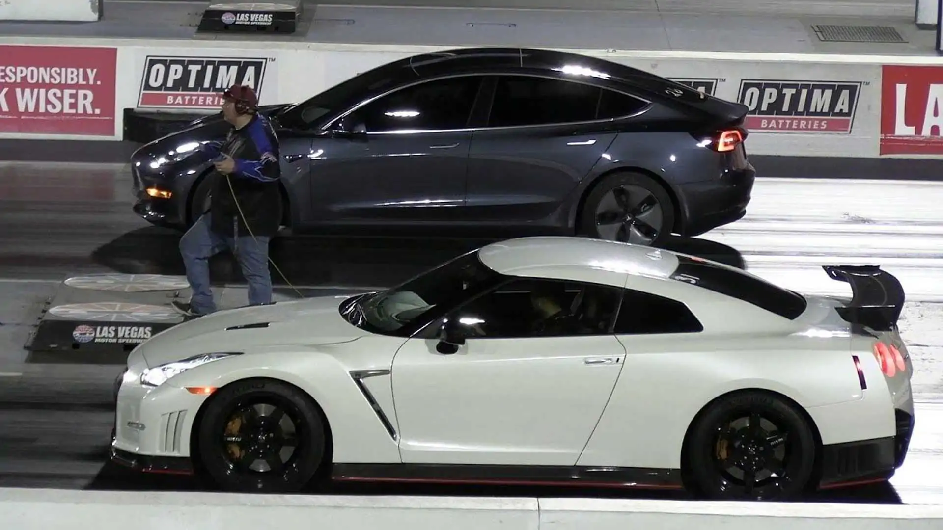 Can A Tesla Model 3 Beat A Nissan GT-R In A Drag Race?