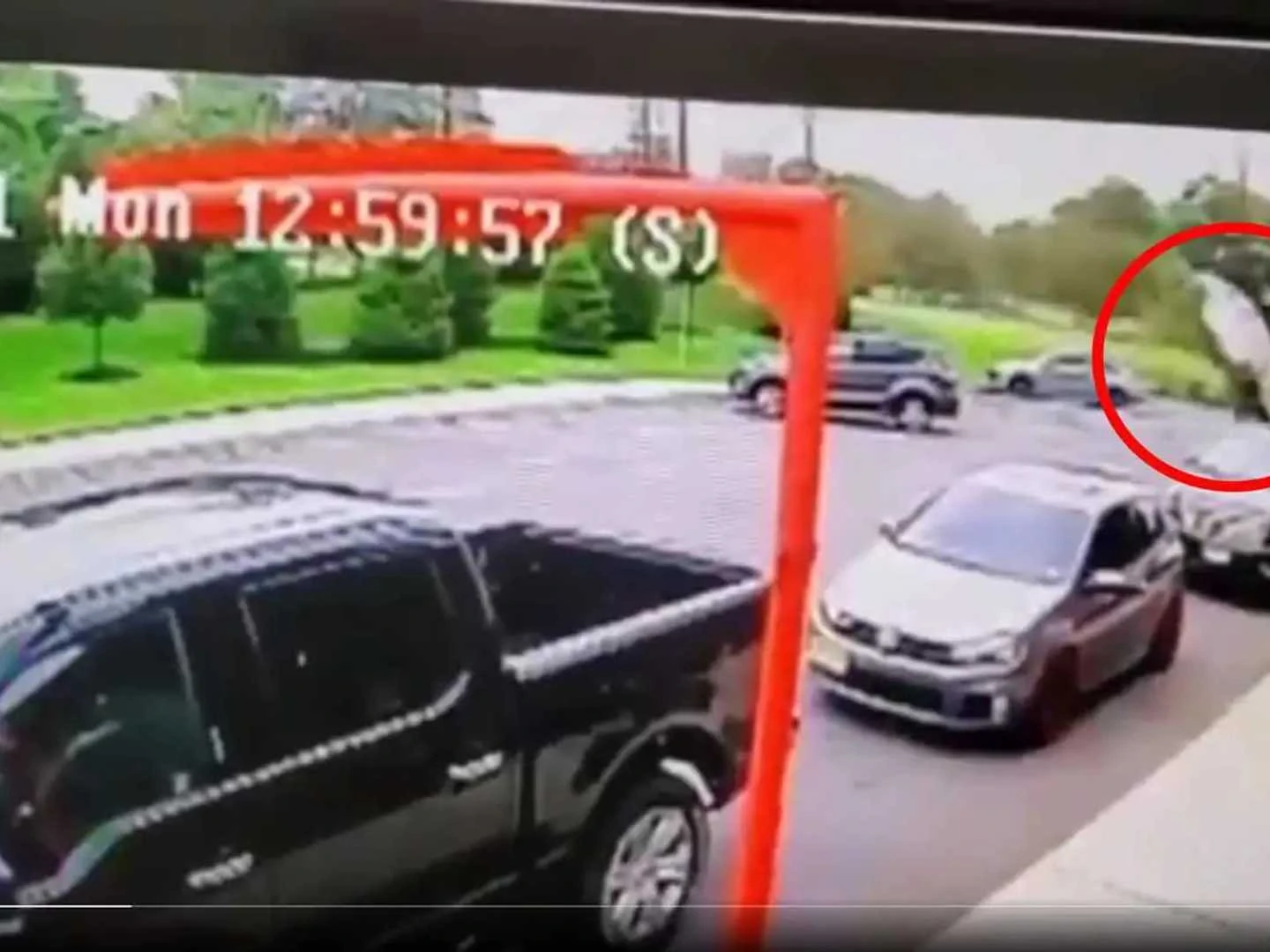 Video captures Car Jumping Berm and Crashing into Wendy's Restaurant