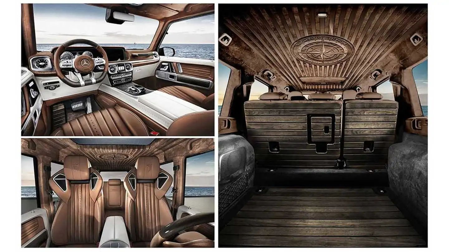 Mercedes-AMG G63 Gets a Beautiful Wood Interior from Carlex Design