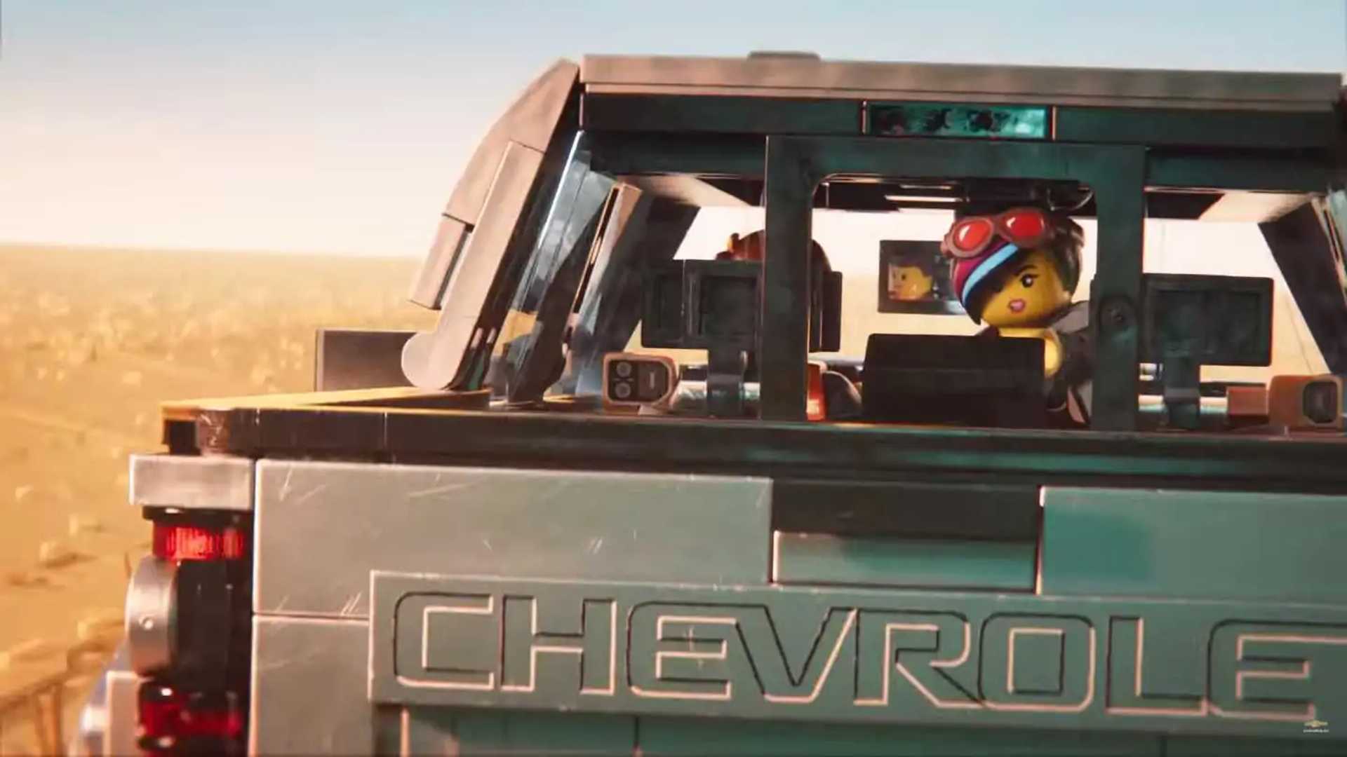 Chevy Silverado Bricked in Cheeky Lego Movie 2 Ad