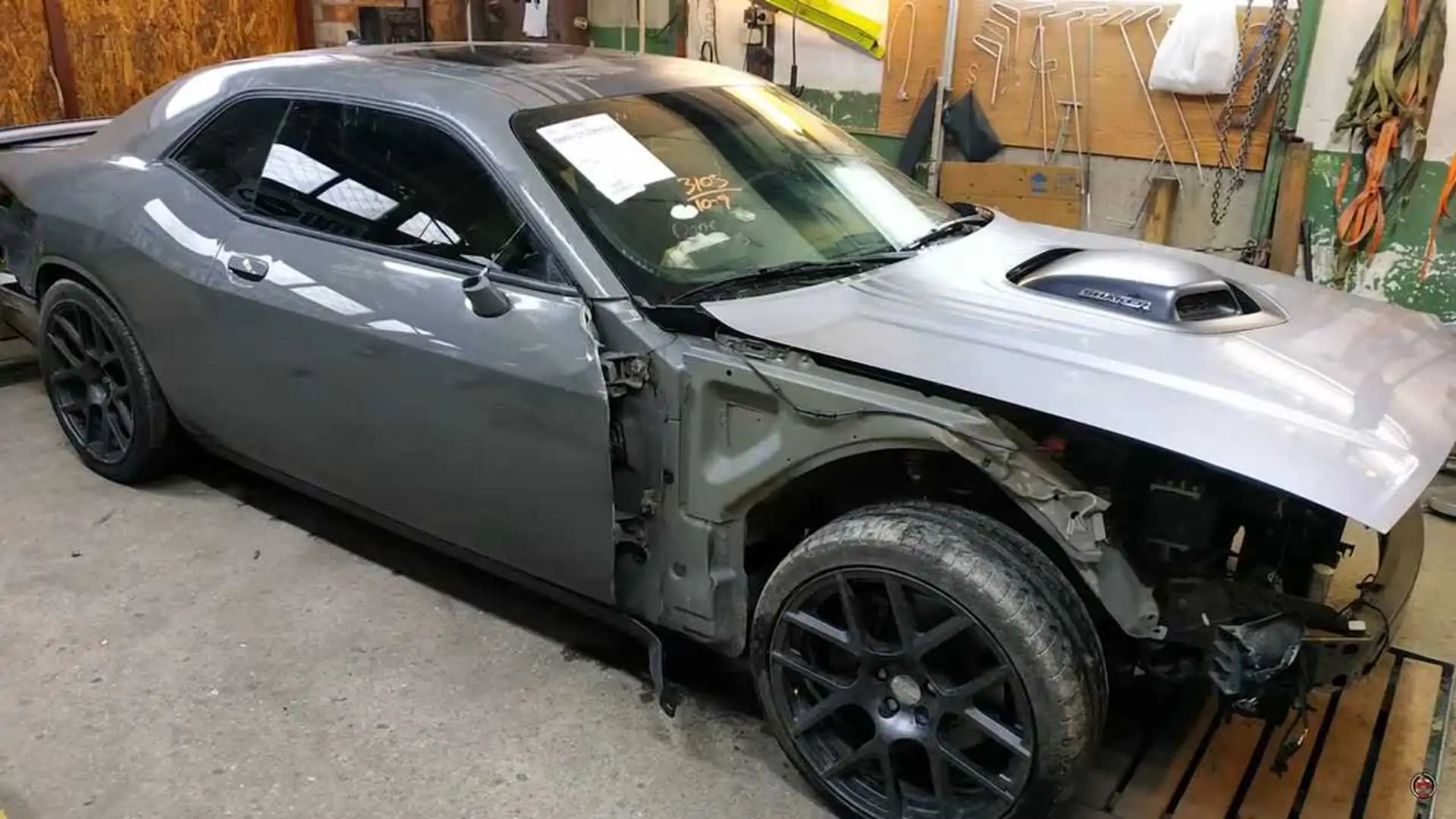 Watch the Timelapse Repair Video to See How Wrecked Dodge Challenger Reborn