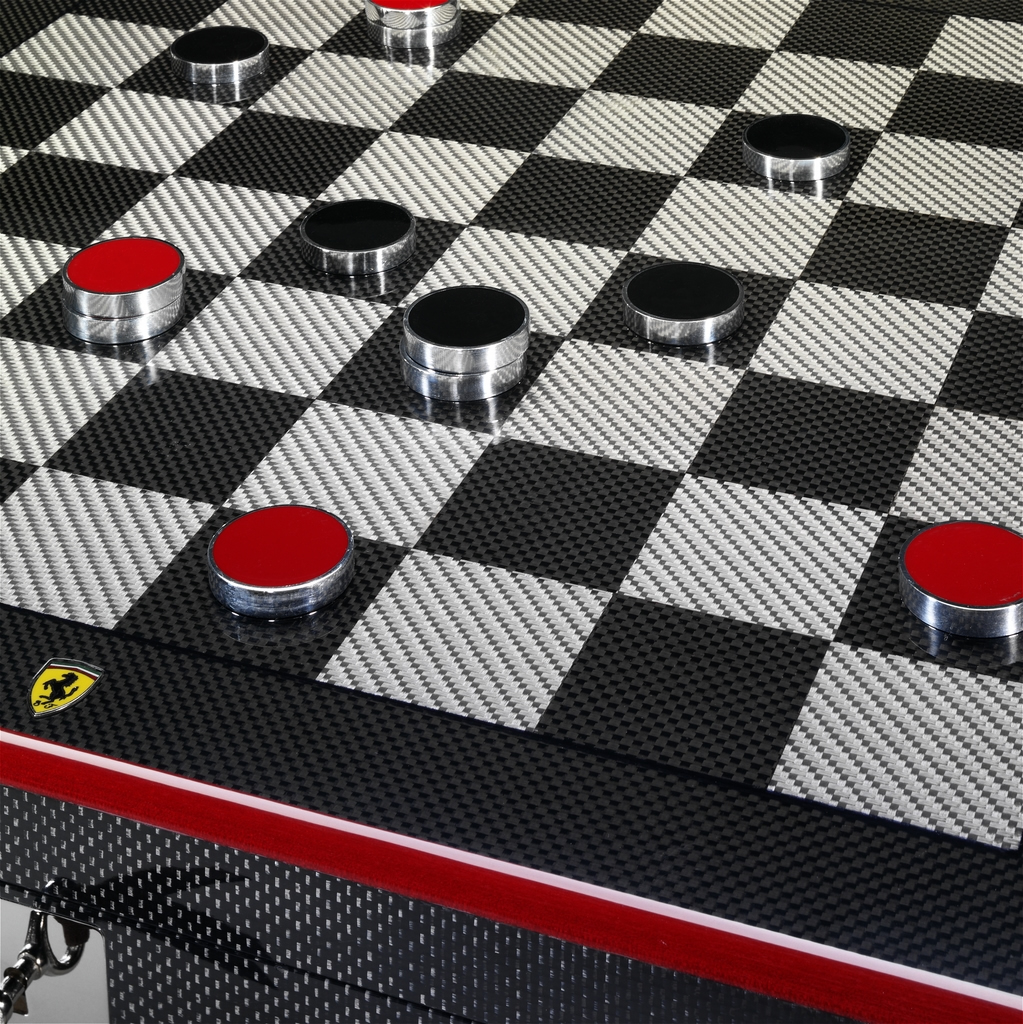 Ferrari carbon fiber chess sets cost 1,525 EUR