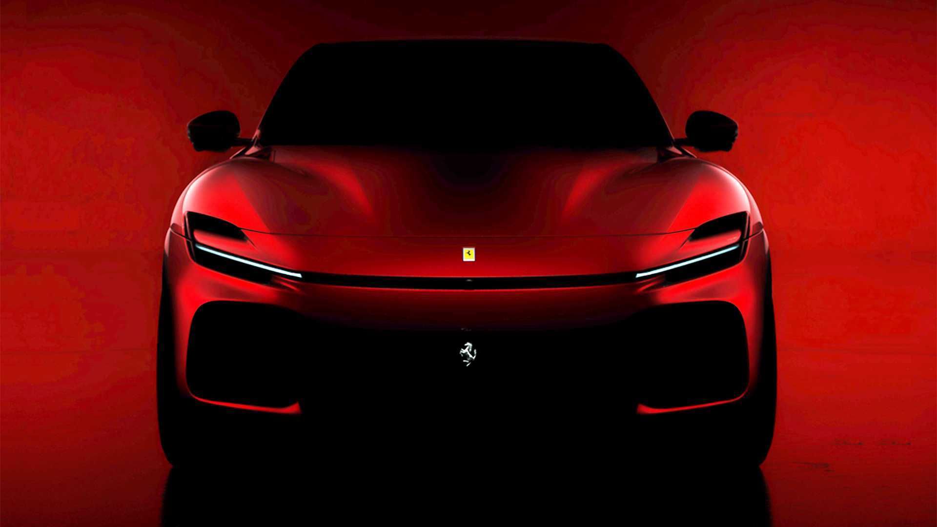 Ferrari Purosangue SUV Partially Revealed in First Official Teaser