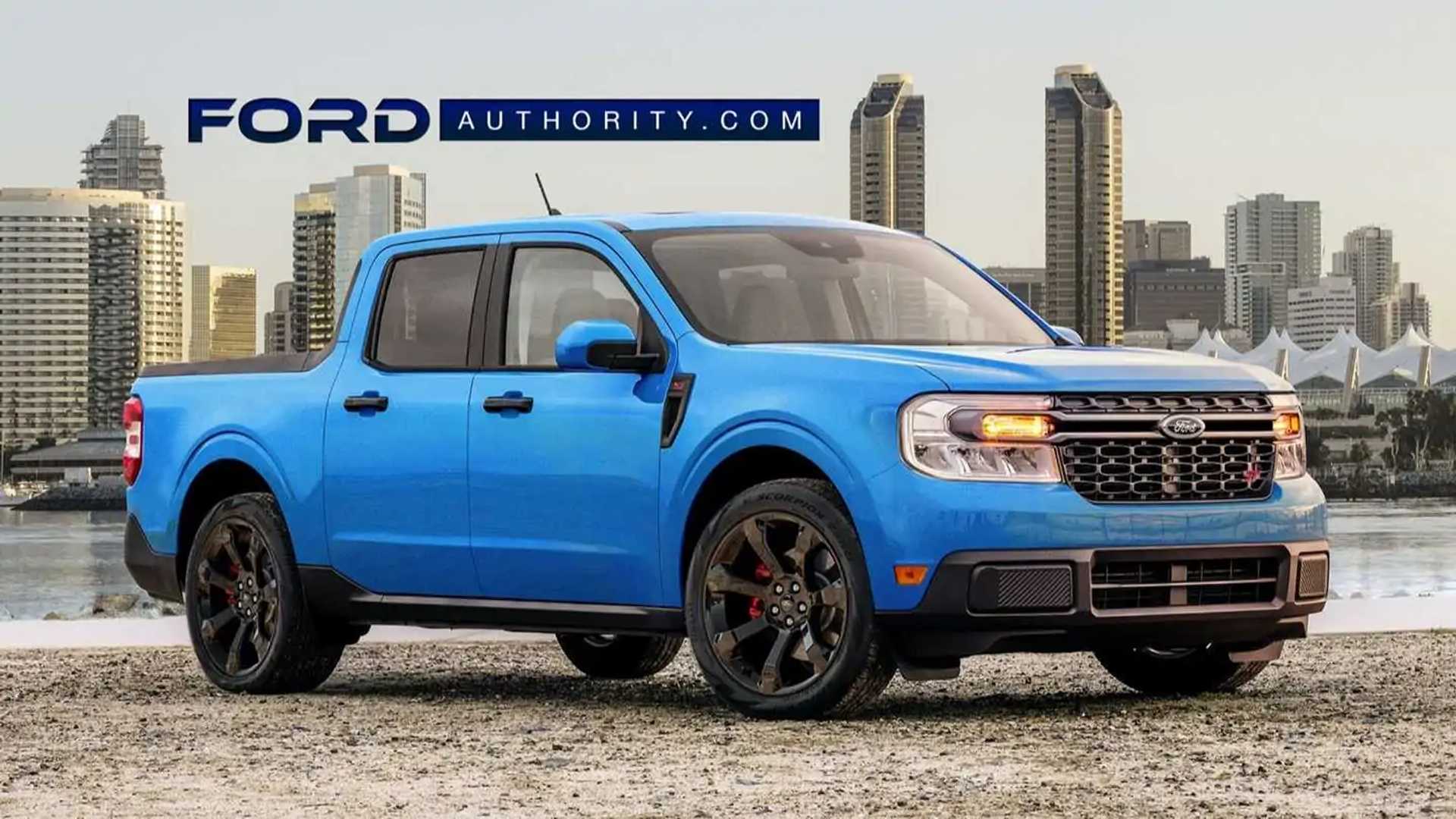 Ford Maverick ST Unofficial rendering Depicts a Sweet Street Truck