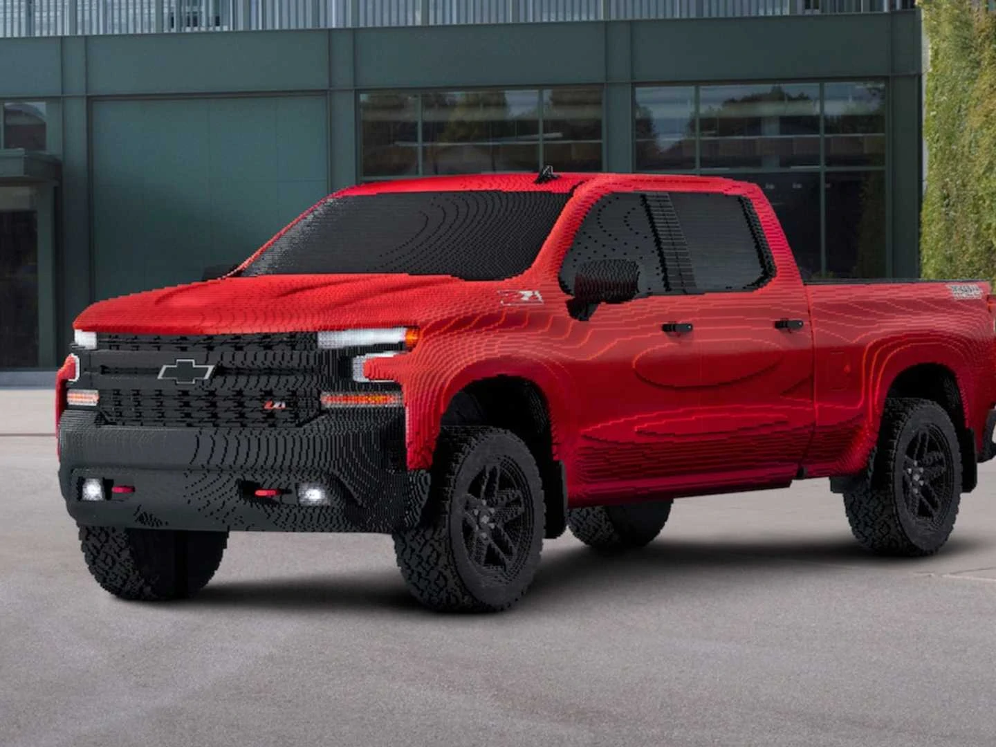 Chevy's First Full-Size Lego Model Is A Silverado Trail Boss