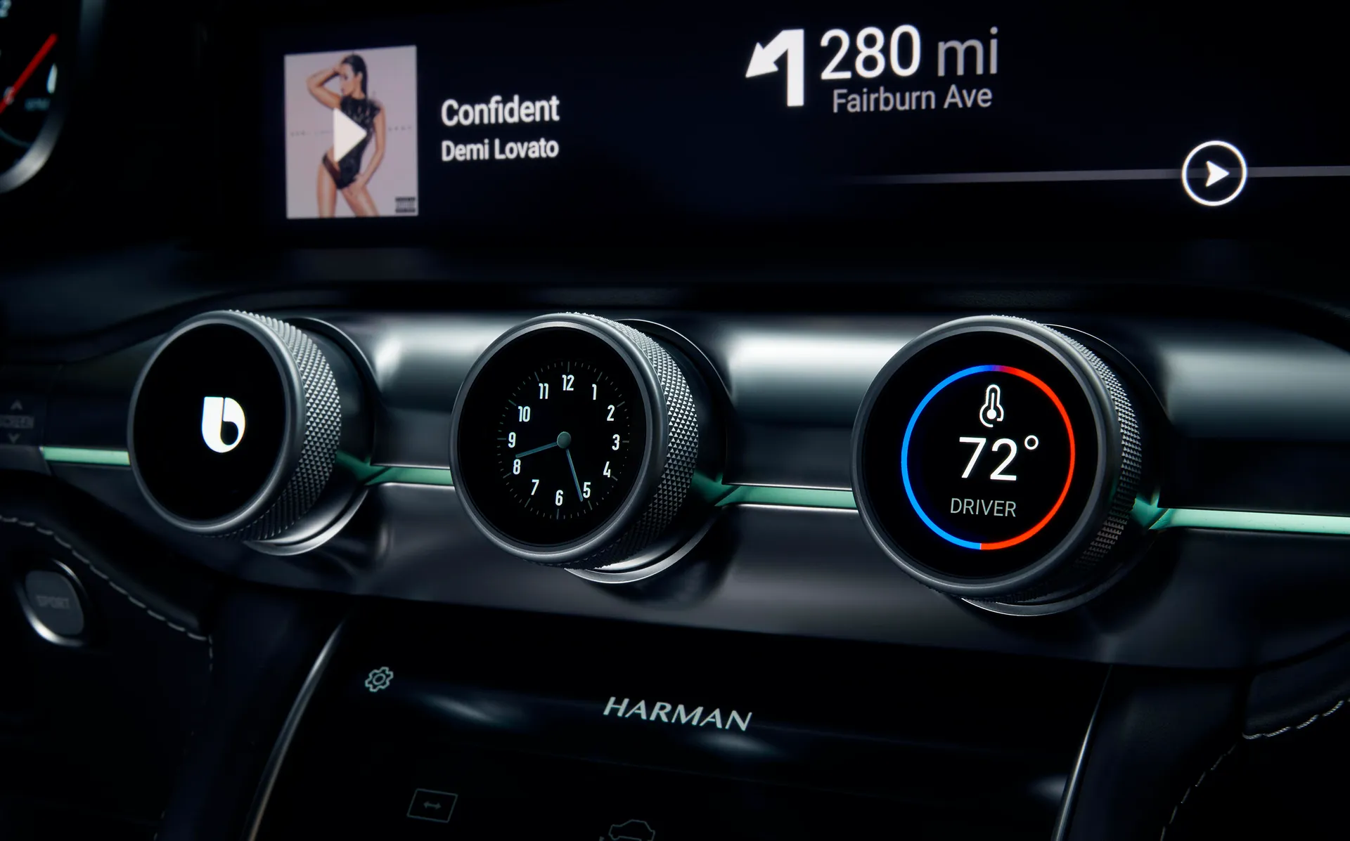 Harman's Dashboard Of The Future is essentially one giant screen