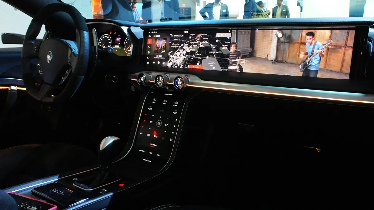 Harman's Dashboard Of The Future is essentially one giant screen