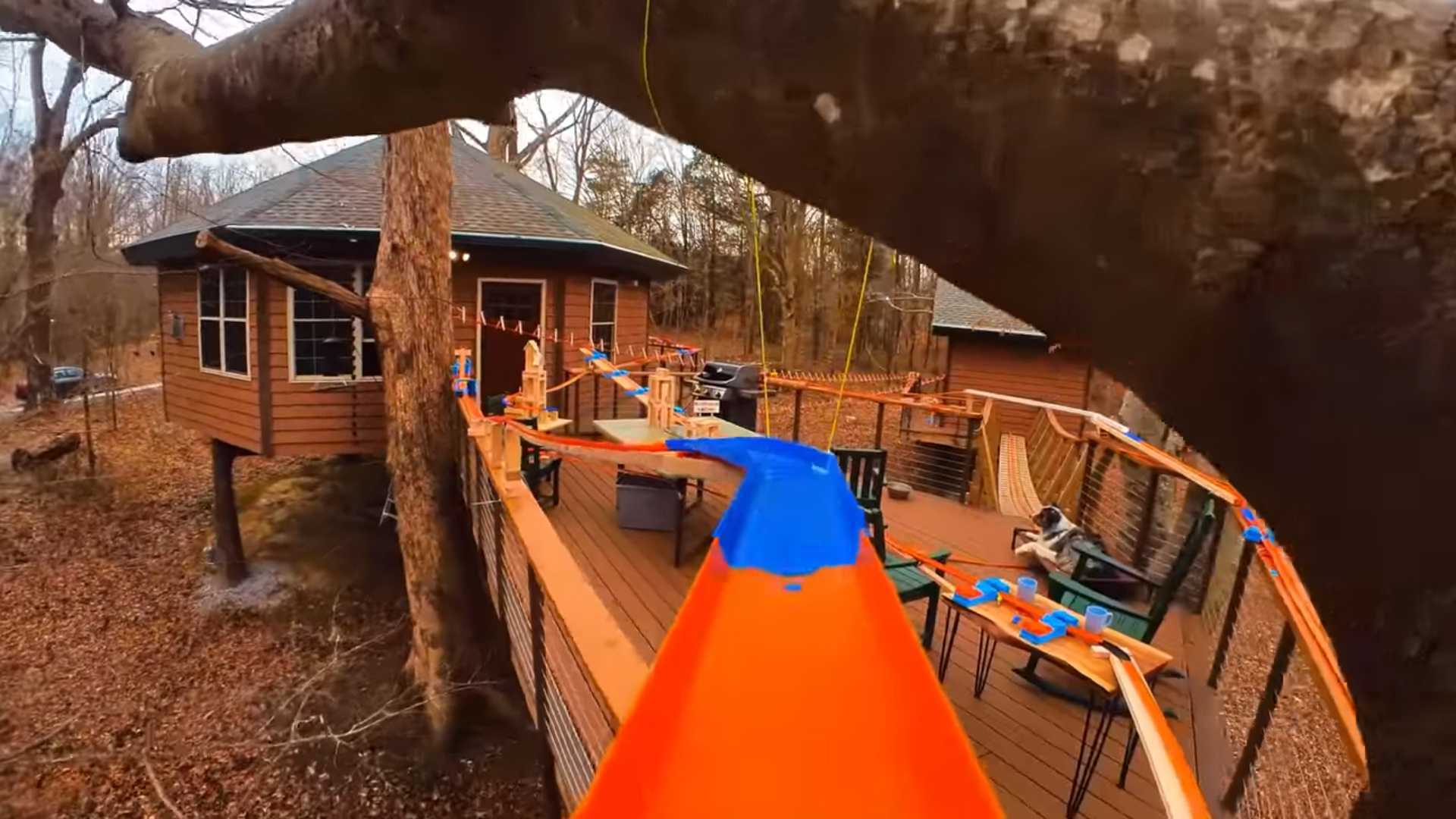 Hot Wheels' 'Treehouse Track' Literally Goes up, down, all around