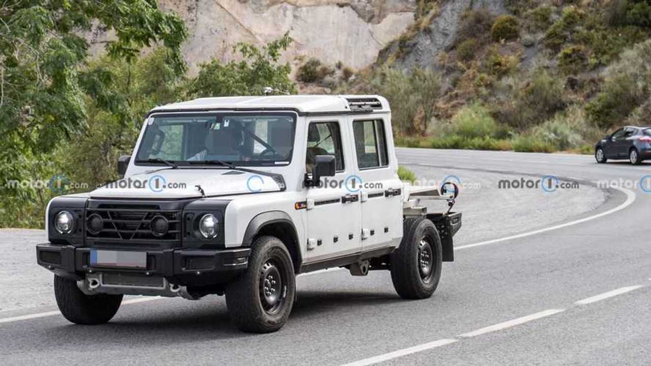 Ineos Grenadier Spied Testing As Pickup Truck Missing Its Bed