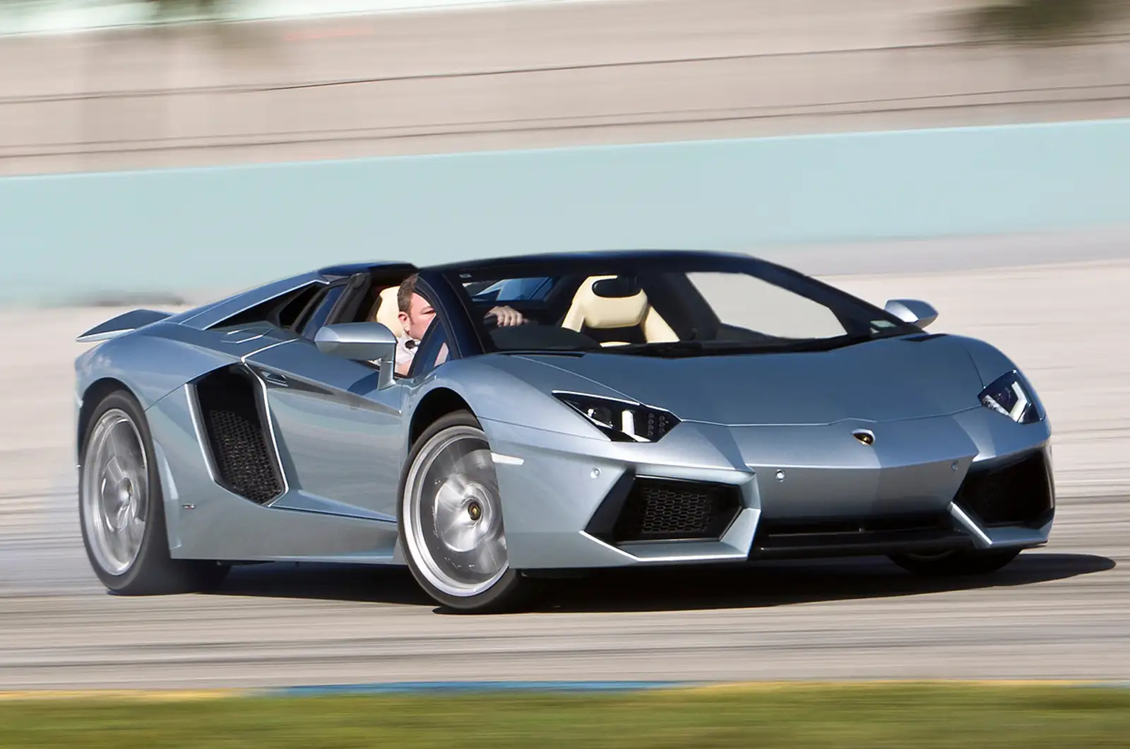 This is not your typical Lamborghini Aventador Roadster