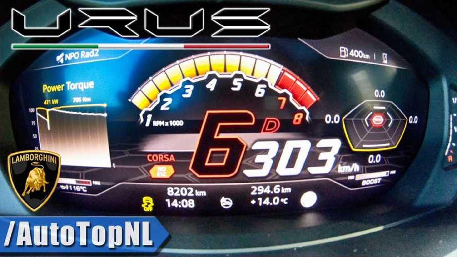 Lamborghini Urus High Speed Run Shows Incredible Acceleration