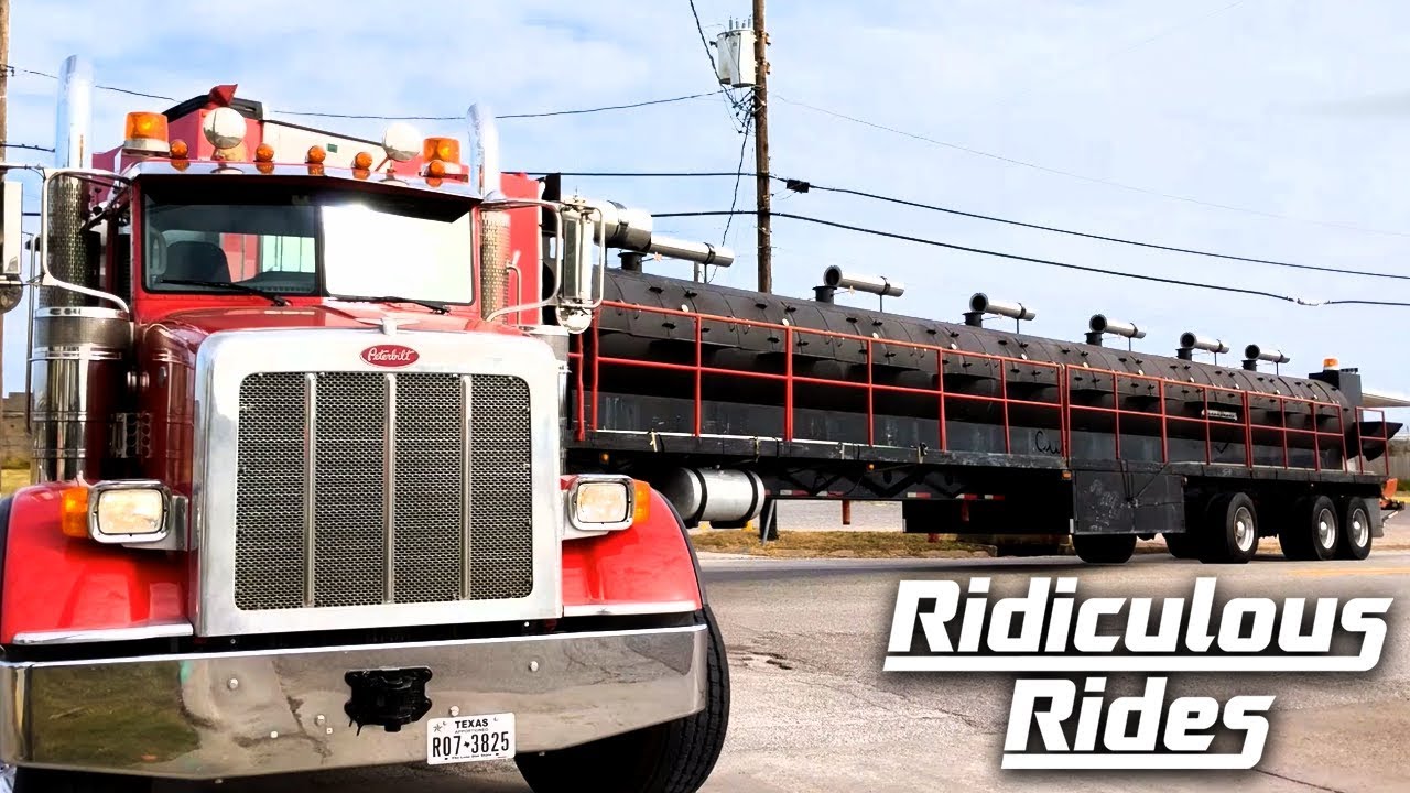 Truck driver creates the world's largest barbecue pit on wheels